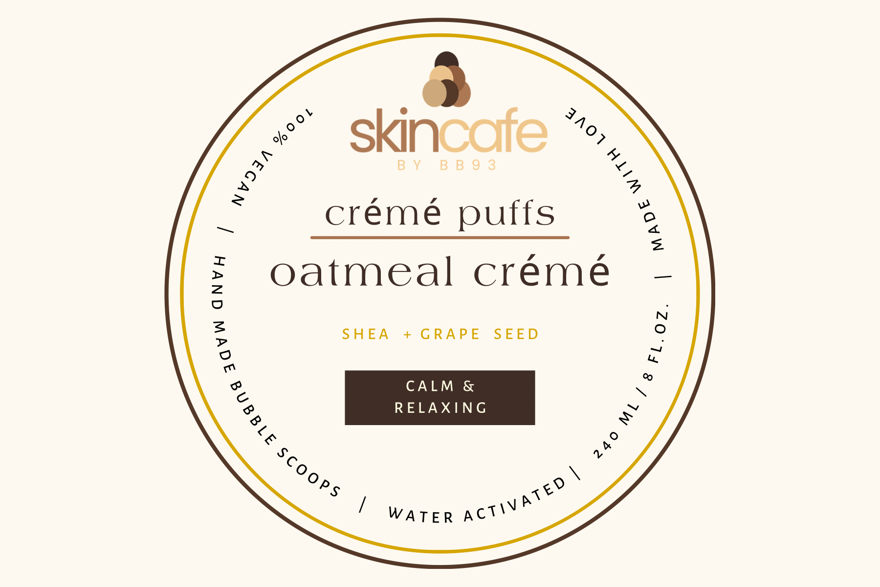 Oatmeal Cremé Puffs (6 mini)